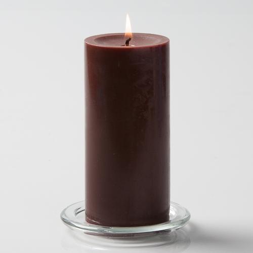 Richland Pillar Candle 3"x6" Brown
