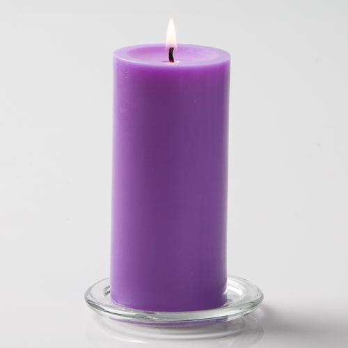 Richland Pillar Candles 3"x6" Lavender Set of 12