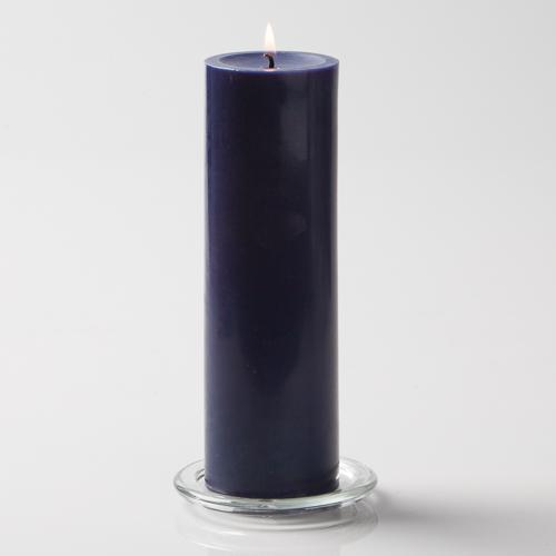 Richland Pillar Candles 3"x9" Navy Blue Set of 6
