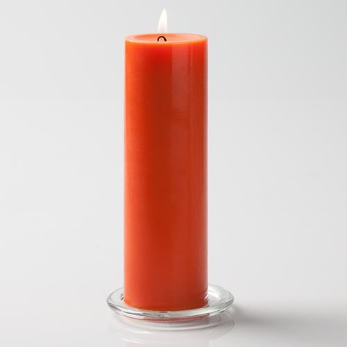 Richland Pillar Candles 3"x9" Orange Set of 24