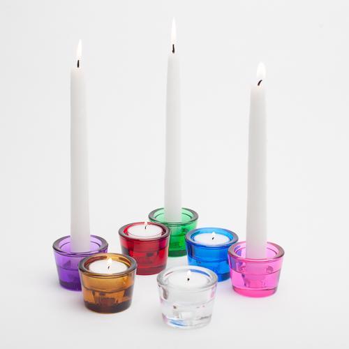 richland multi use tealight and taper holder clear set of 72