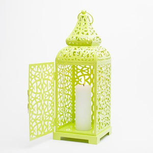 richland lime moroccan temple metal lantern