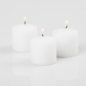 Richland Votive Candles Unscented White 10 Hour Set of 12