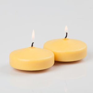 richland floating candles 3 yellow set of 24