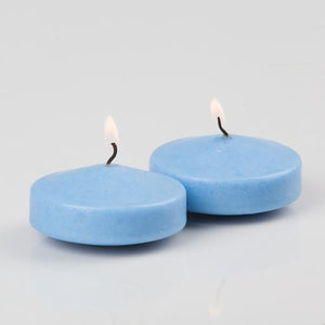 Richland Floating Candles 3" Light Blue Set of 12