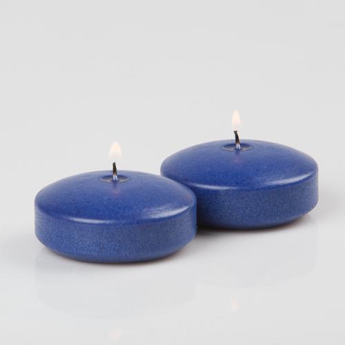 richland floating candles 3 navy blue set of 72