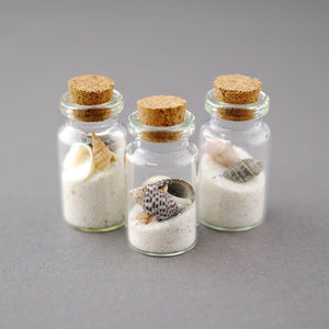 Mini Glass Bottles with Cork 7ml 1.5in  (Pack of 12)