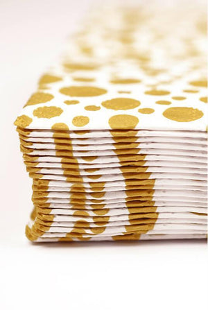 sparkling gold dots napkins