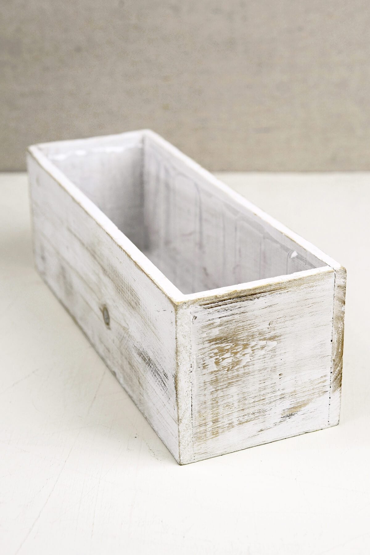 White   4x12 Wood Planter Boxes