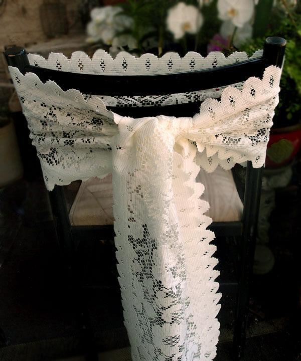 Floral Lace Applique Ribbon 2.5in x 10yd