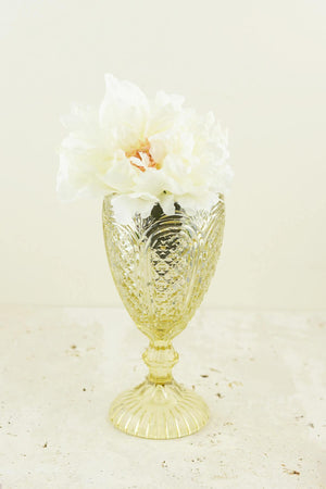 kingston gold compote vase